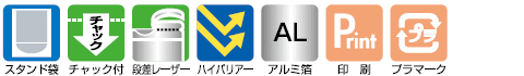 特性と機能アイコン