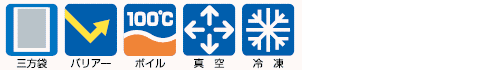 特性と機能アイコン