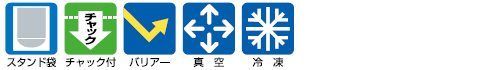 特性と機能アイコン