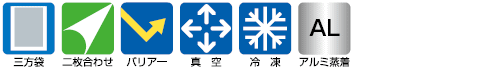 特性と機能アイコン